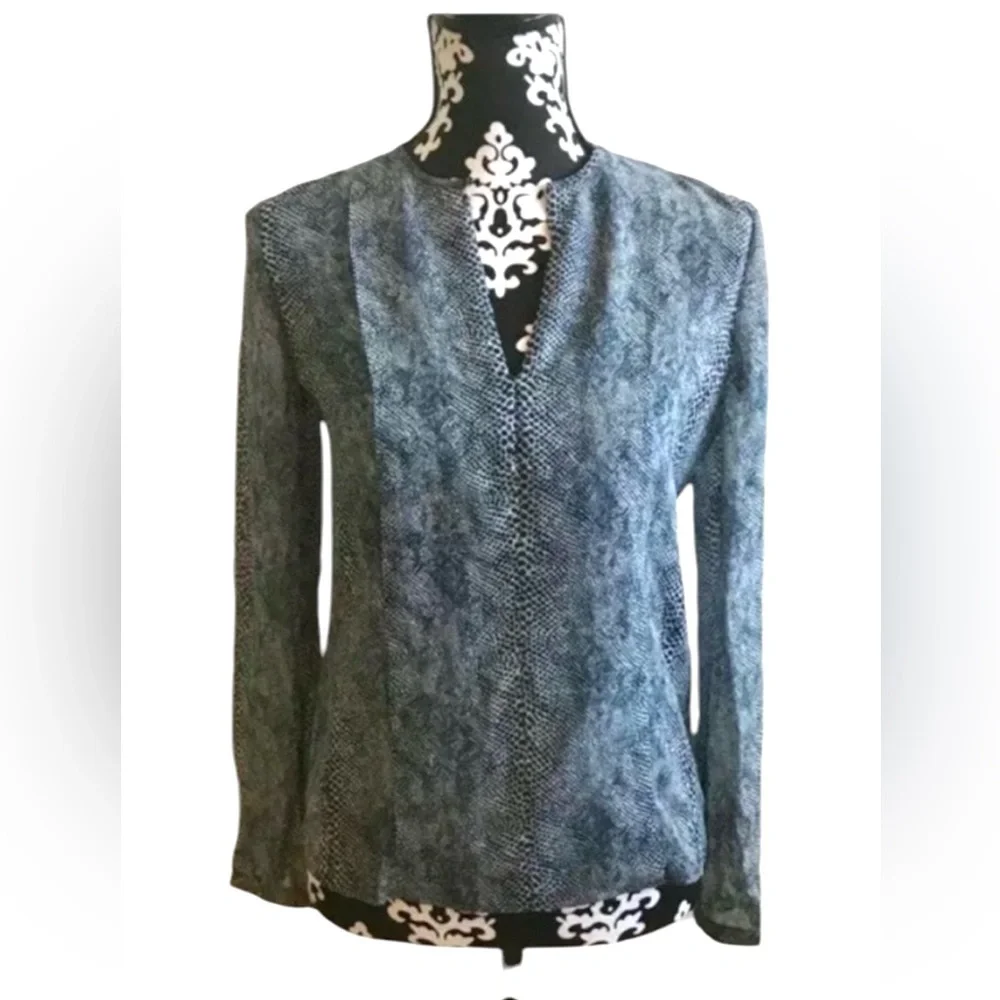 Tory Burch Blue silk blouse NWT